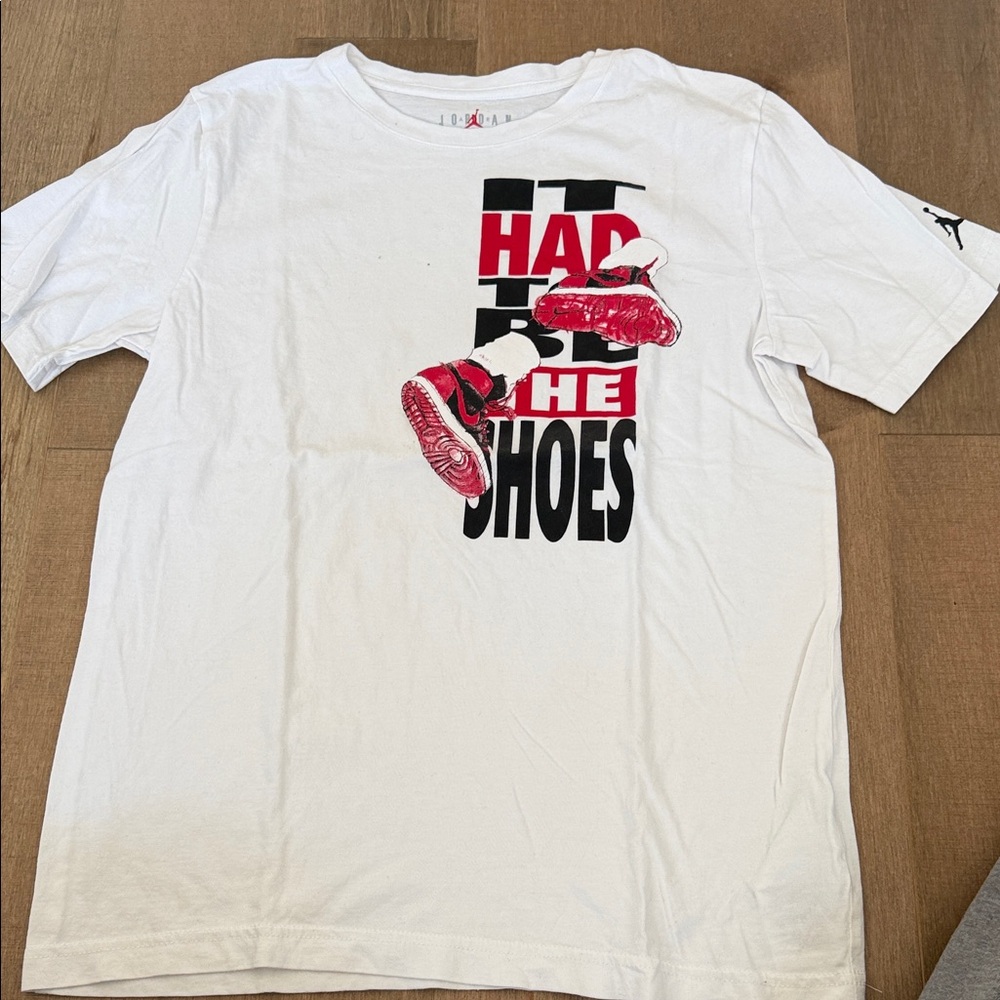 Jordan White and Red Graphic Tee
